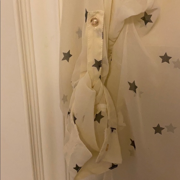 See through chiffon button up - Picture 3 of 6